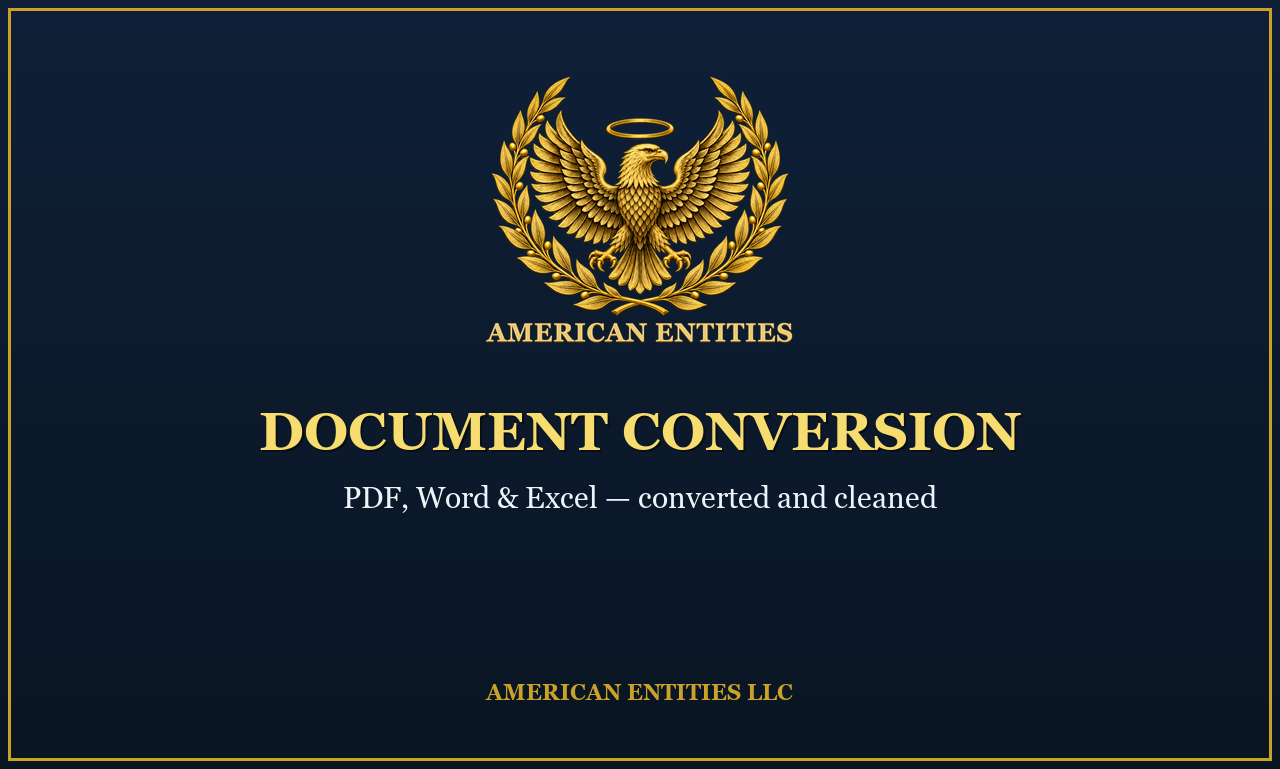 Document conversion