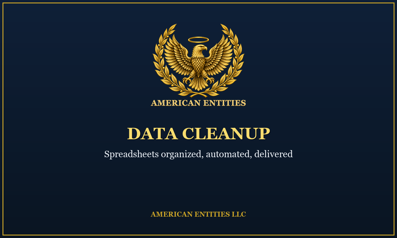 Data cleanup